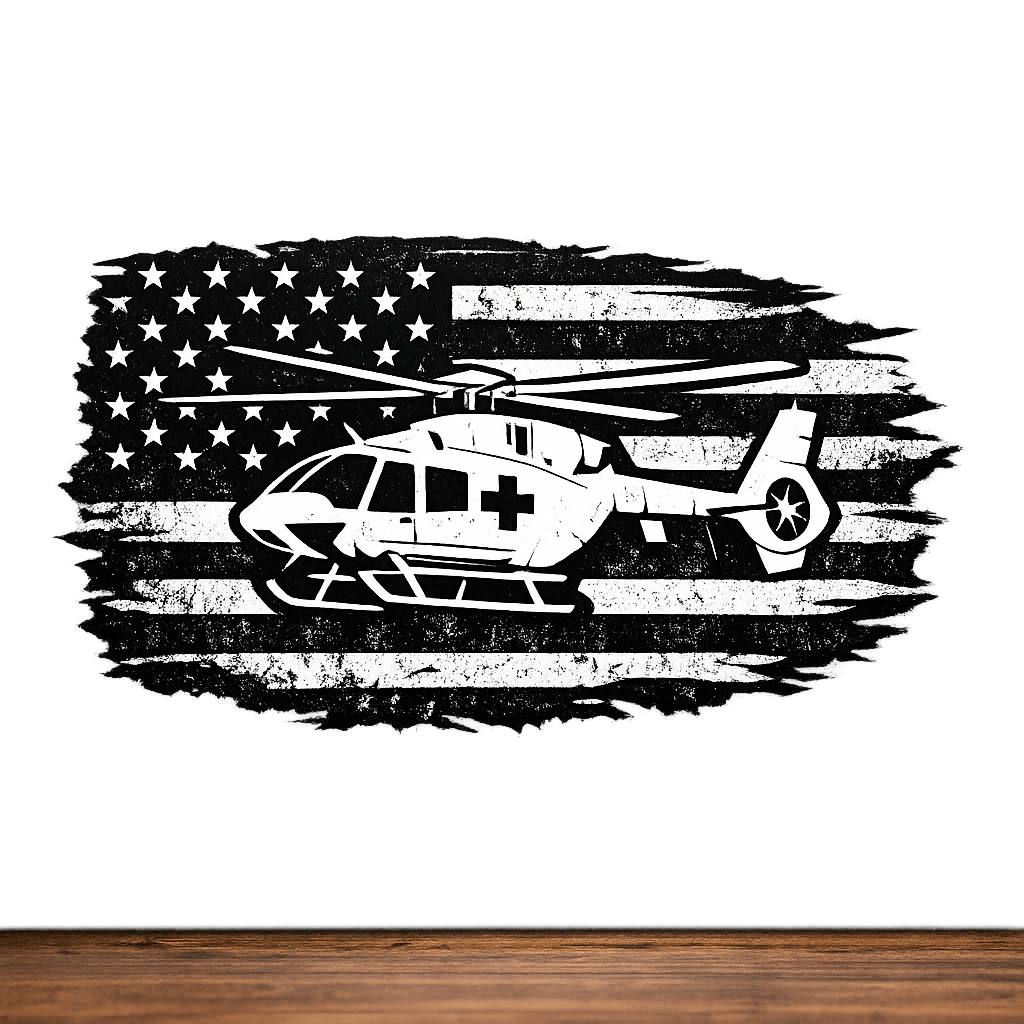 USA American Flag Sticker Decal Vinyl Laptop Car Window Bumper AUTO Water Bottle Helmets Waterproof Medical Helicopter