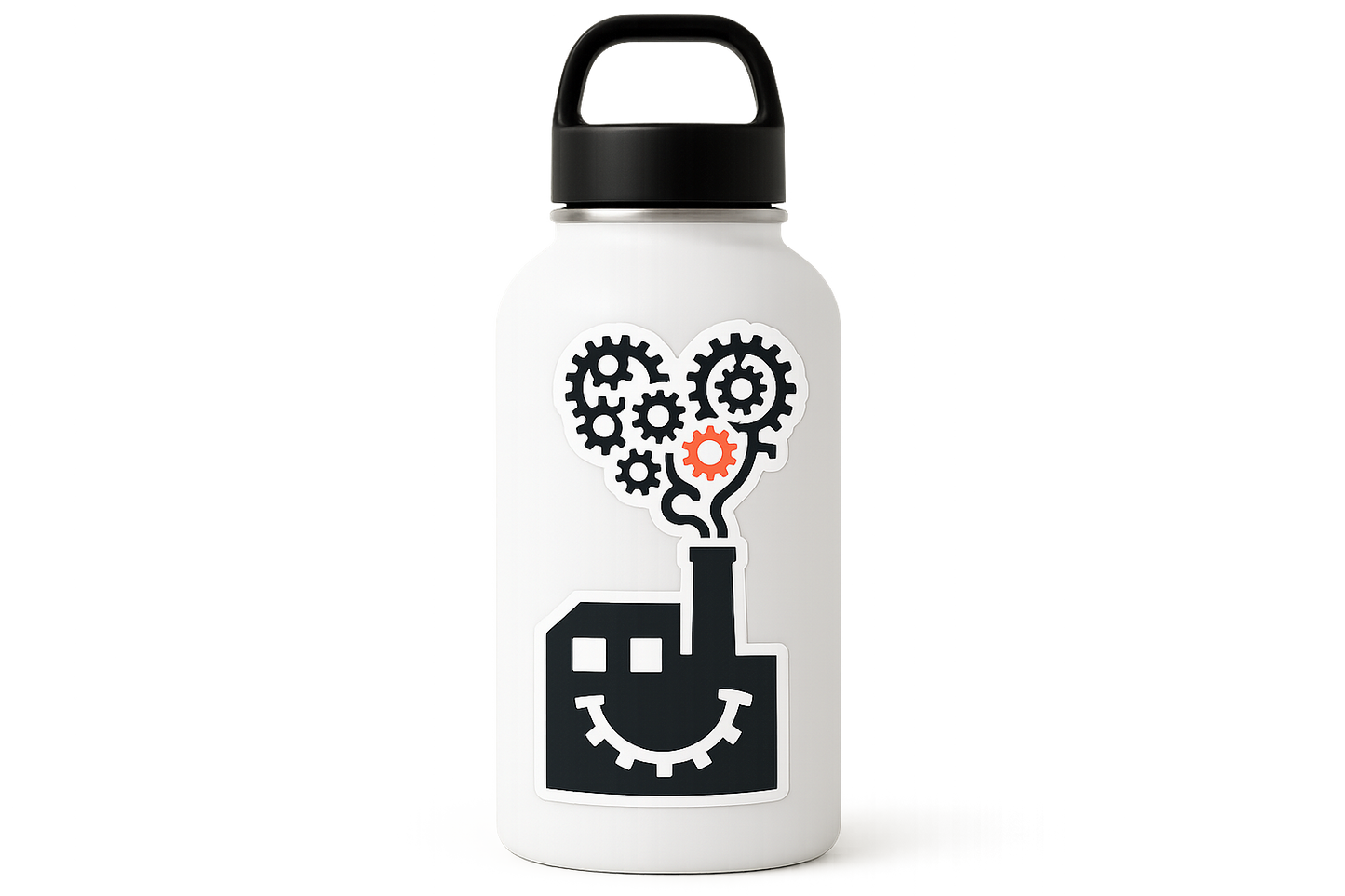 Gears Factory Sticker Decal Vinyl Laptop Car Window Bumper AUTO Water Bottle Helmets Waterproof Industrial Art