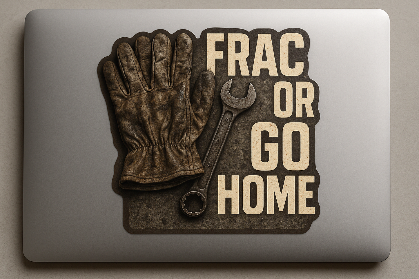 FRAC Hard or Go Home Sticker Decal Vinyl Laptop Car Window Bumper AUTO Water Bottle Helmets Waterproof Oilfield