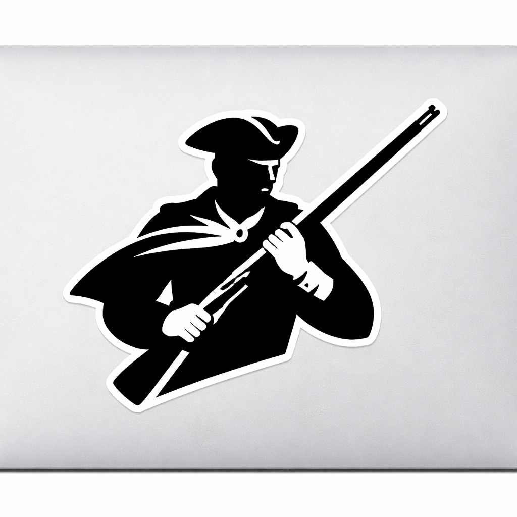US Revolutionary War Soldier Sticker Decal Vinyl Laptop Car Window Bumper AUTO Water Bottle Helmets Waterproof Minimalist