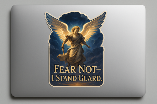 Archangel Michael Sticker Decal Vinyl Laptop Car Window Bumper AUTO Water Bottle Helmets Waterproof Guardian Protector