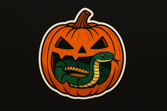 Snake Pumpkin Sticker Decal Vinyl Laptop Car Window Bumper AUTO Water Bottle Helmets Waterproof