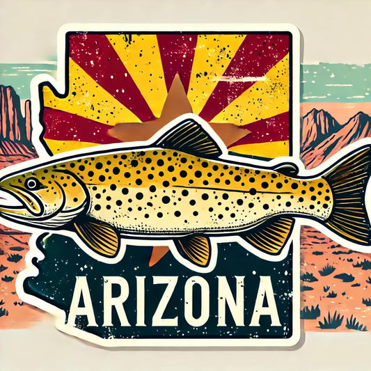 Vinyl sticker: Apache Trout Realistic Wildlife Laptop Wall Car Window Bumper Sticker Decal Truck Waterproof Auto Water Bottle