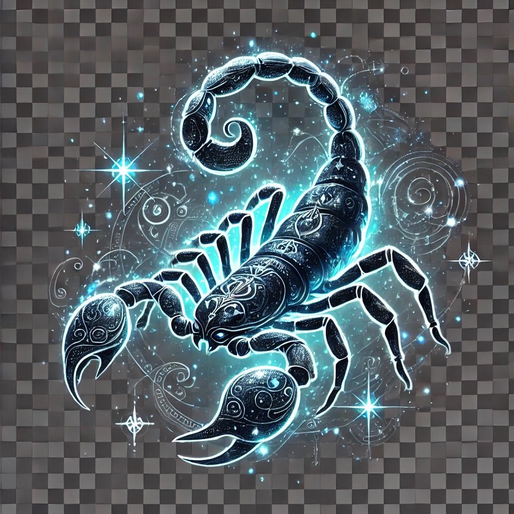 Vinyl sticker: Fantasy Scorpion Laptop, Wall, Car, Window, Bumper, Sticker, Decal - Waterproof, Auto, Water Bottle, Truck, Durable Vinyl, Constellation Scorpion Design