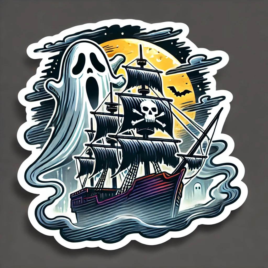 Vinyl sticker: Pumpkin Head with Lantern Halloween Sticker - Creepy Grin and Scythe, Waterproof Vinyl Decal for Laptop, Wall, Car, Window, Bumper, Truck, and Water Bottle (8)