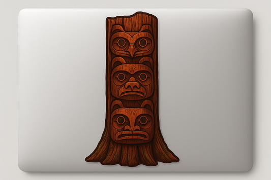 Totem Redwood Tree Sticker Decal Vinyl Laptop Car Window Bumper AUTO Water Bottle Helmets Waterproof