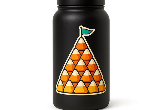 Candy Corn Mountain Sticker Decal Vinyl Laptop Car Window Bumper AUTO Water Bottle Helmets Waterproof Flag Peak