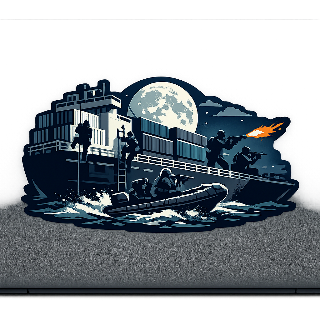 Maritime Raid Tactical Team Sticker Decal Vinyl Laptop Car Window Bumper AUTO Water Bottle Helmets Waterproof Night Operation