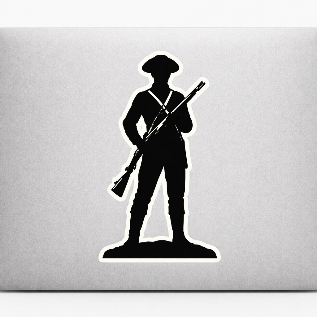 Rev Soldier Silhouette USA Sticker Decal Vinyl Laptop Car Window Bumper AUTO Water Bottle Helmets Waterproof