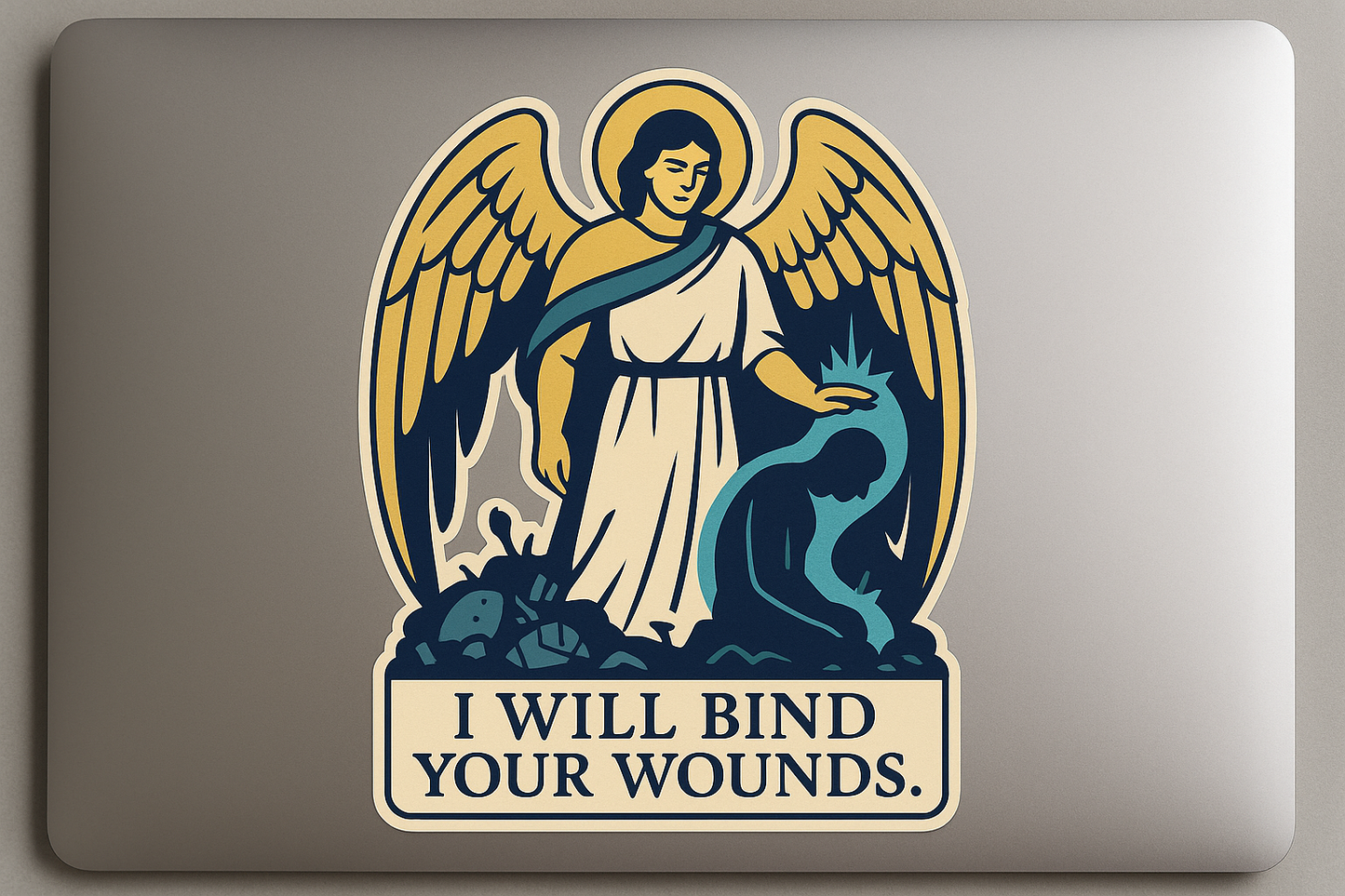 Archangel Raphael Sticker Decal Vinyl Laptop Car Window Bumper AUTO Water Bottle Helmets Waterproof Angelic