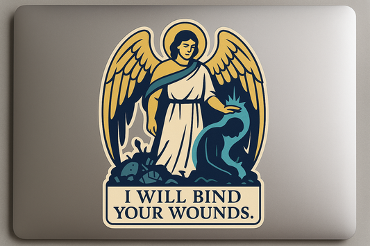 Archangel Raphael Sticker Decal Vinyl Laptop Car Window Bumper AUTO Water Bottle Helmets Waterproof Angelic