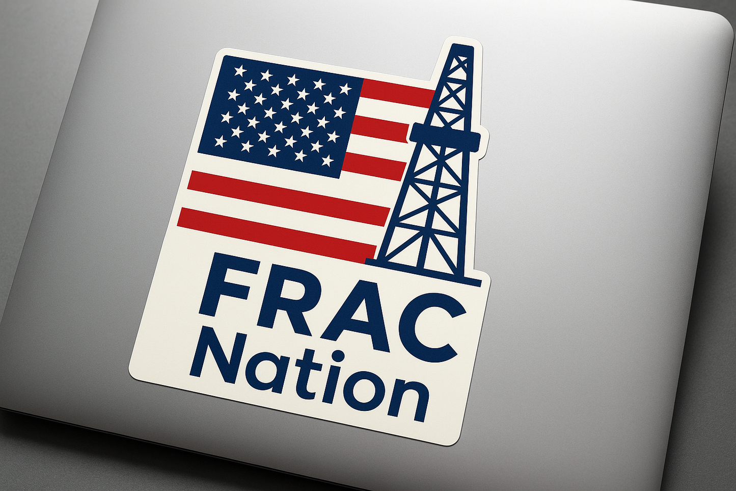 USA American Flag FRAC Nation Sticker Decal Vinyl Laptop Car Window Bumper AUTO Water Bottle Helmets Waterproof Oil Rig