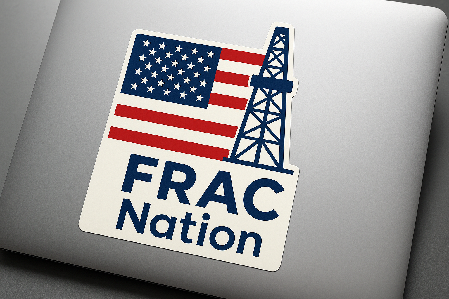 USA American Flag FRAC Nation Sticker Decal Vinyl Laptop Car Window Bumper AUTO Water Bottle Helmets Waterproof Oil Rig