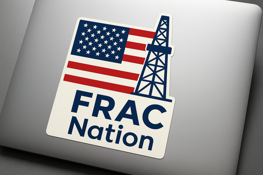 USA American Flag FRAC Nation Sticker Decal Vinyl Laptop Car Window Bumper AUTO Water Bottle Helmets Waterproof Oil Rig
