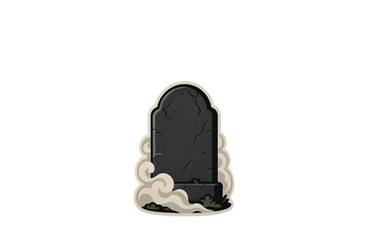 Tombstone Fog Sticker Decal Vinyl Laptop Car Window Bumper AUTO Water Bottle Helmets Waterproof Scene