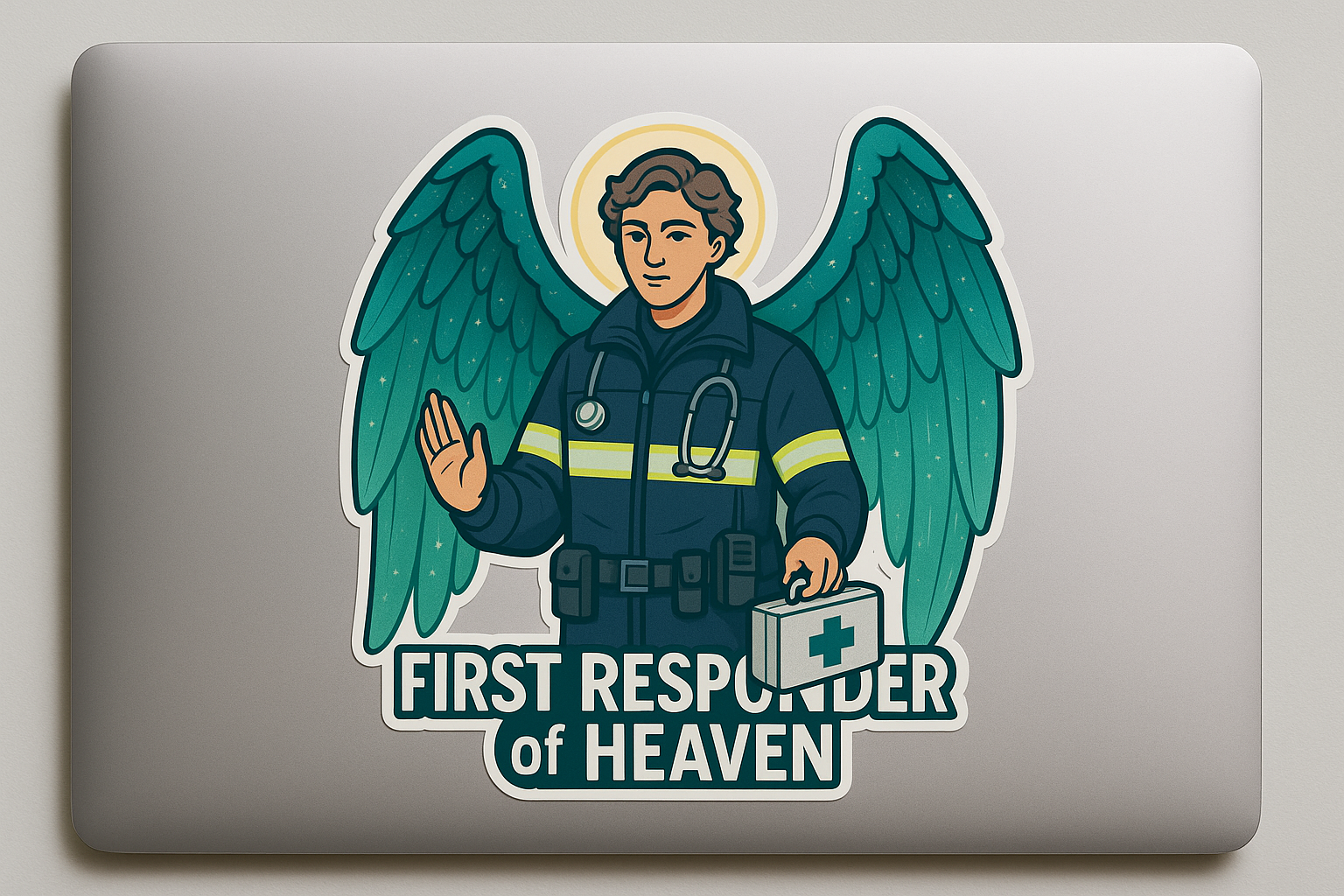 Archangel Raphael Sticker Decal Vinyl Laptop Car Window Bumper AUTO Water Bottle Helmets Waterproof Angel