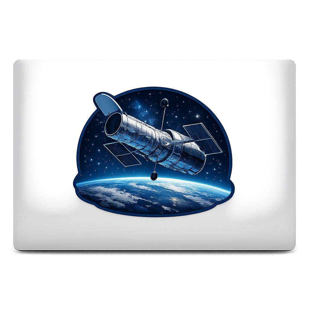 HST Hubble Space Telescope Sticker Decal Vinyl Laptop Car Window Bumper AUTO Water Bottle Helmets Waterproof Space