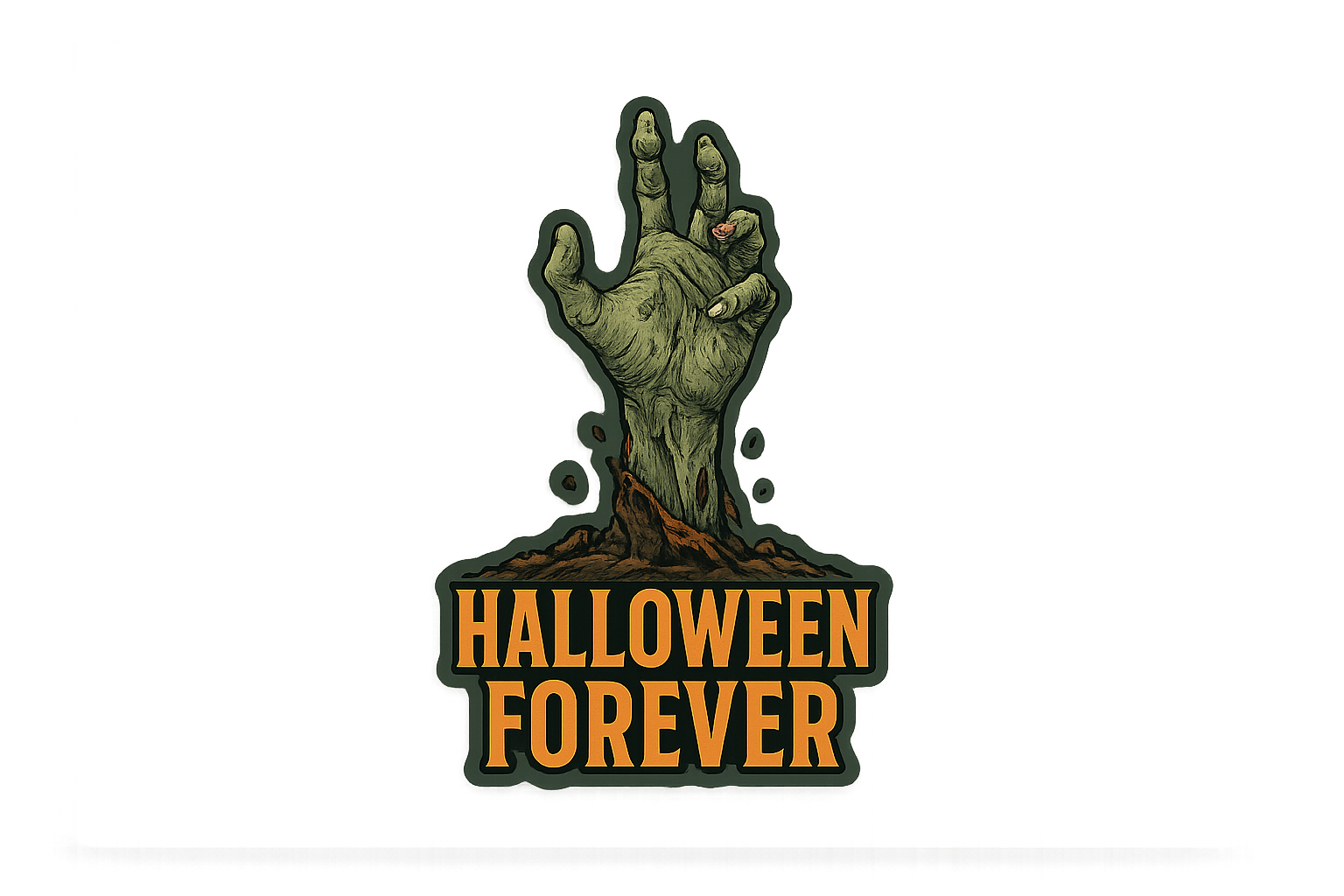 Zombie Hand Rising Sticker Decal Vinyl Laptop Car Window Bumper AUTO Water Bottle Helmets Waterproof Halloween