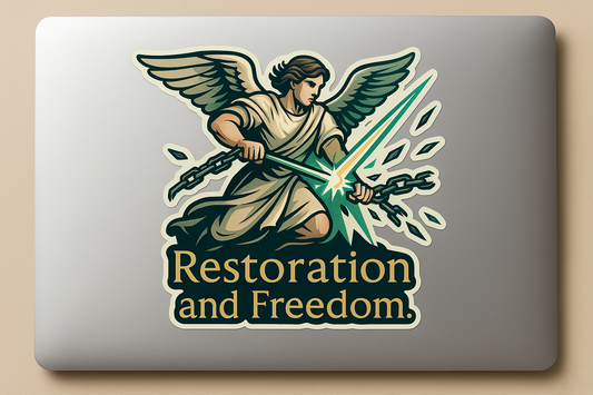 Archangel Raphael Sticker Decal Vinyl Laptop Car Window Bumper AUTO Water Bottle Helmets Waterproof Religious Art