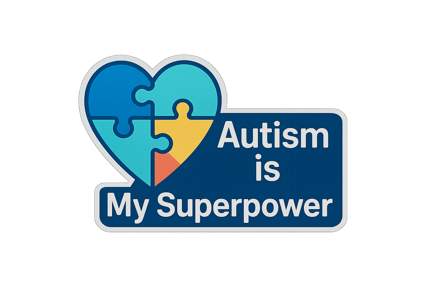 Autism Awareness Sticker Decal Vinyl Laptop Car Window Bumper AUTO Water Bottle Helmets Waterproof Puzzle Heart