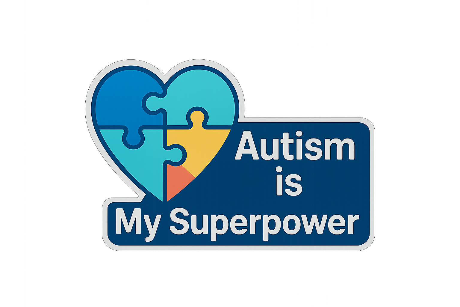 Autism Awareness Sticker Decal Vinyl Laptop Car Window Bumper AUTO Water Bottle Helmets Waterproof Puzzle Heart