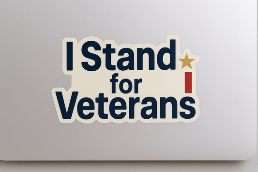 USA Veterans Support Sticker Decal Vinyl Laptop Car Window Bumper AUTO Water Bottle Helms Waterproof America
