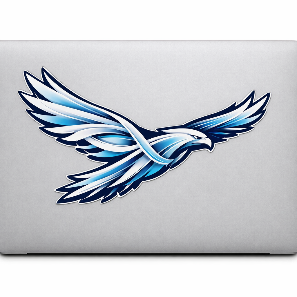 EAG Eagle Jet Trails Sticker Decal Vinyl Laptop Car Window Bumper AUTO Water Bottle Helmets Waterproof Aviation