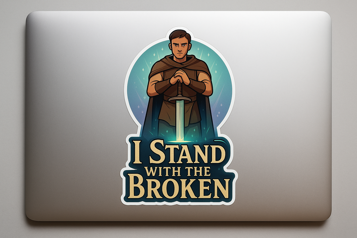 Raphael Sword Healing Energy Sticker Decal Vinyl Laptop Car Window Bumper AUTO Water Bottle Helmets Waterproof