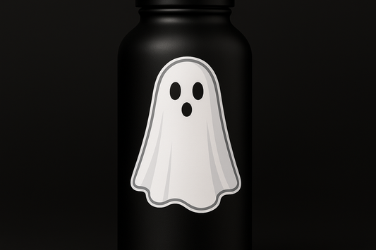 Traditional Ghost Sticker Decal Vinyl Laptop Car Window Bumper AUTO Bottle Water Bottle Helmets Waterproof