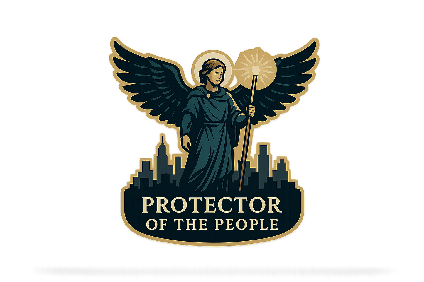 Archangel Raphael Wings Sticker Decal Vinyl Laptop Car Window Bumper AUTO Water Bottle Helmets Waterproof Illustration