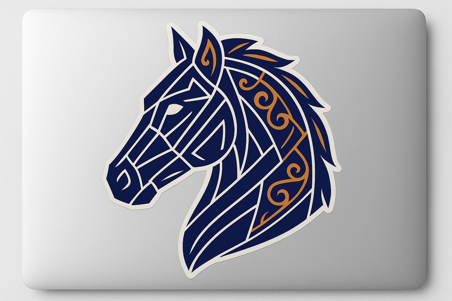 Tribal Horse Head Sticker Decal Vinyl Laptop Car Window Bumper AUTO Water Bottle Helmets Waterproof Geometric Lines