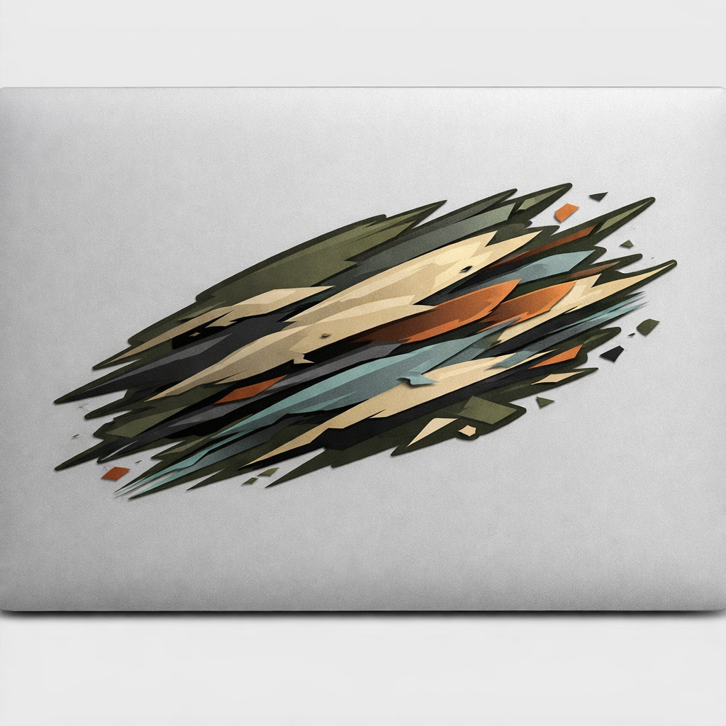 Abstract Battlefield Motion Sticker Decal Vinyl Laptop Car Window Bumper AUTO Bottle Water Bottle Helmets Waterproof