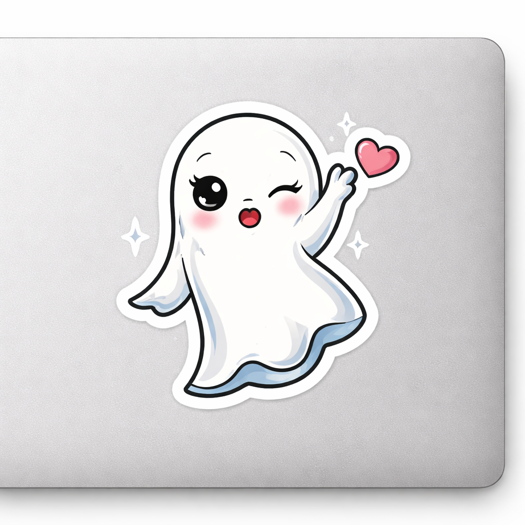 SEXY CUTE Ghost Sticker Decal Vinyl Laptop Car Window Bumper AUTO Water Bottle Helmets Waterproof Cartoon Character