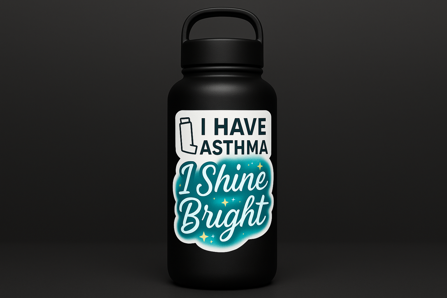 Asthma Awareness Sticker Decal Vinyl Laptop Car Window Bumper AUTO Water Bottle Helmets Waterproof
