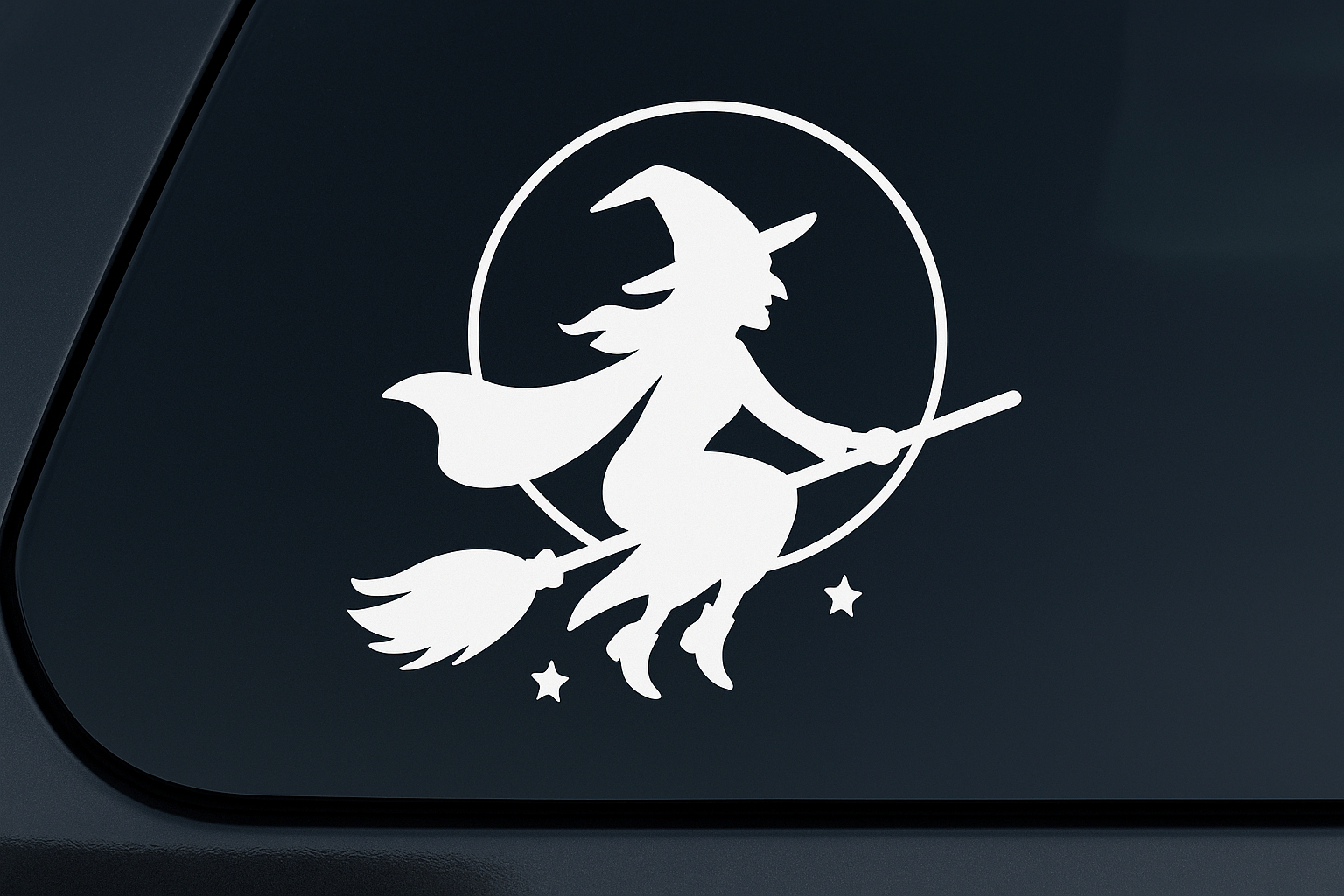 Witch Full Moon Sticker Decal Vinyl Laptop Car Window Bumper AUTO Water Bottle Helmets Waterproof