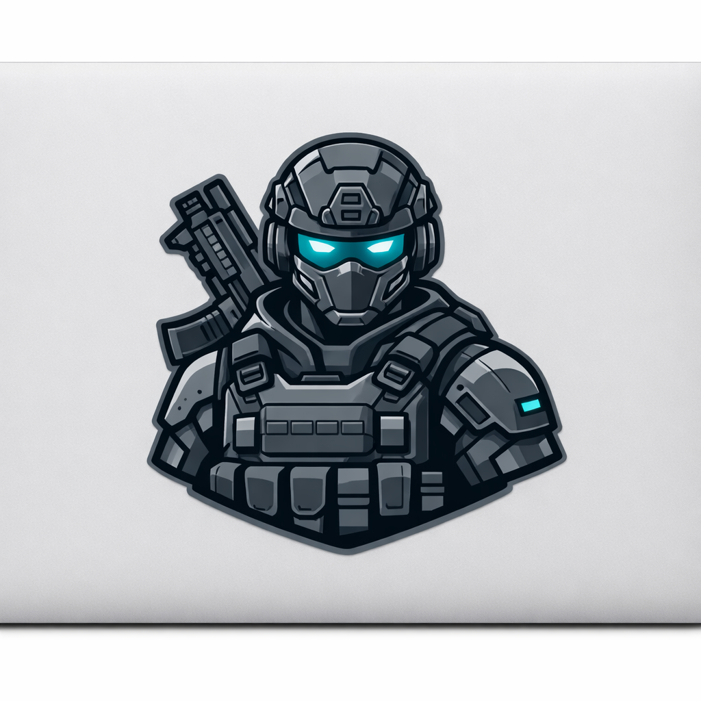 Tactical Soldier Sticker Decal Vinyl Laptop Car Window Bumper AUTO Water Bottle Helmets Waterproof Vector 2025 Combat
