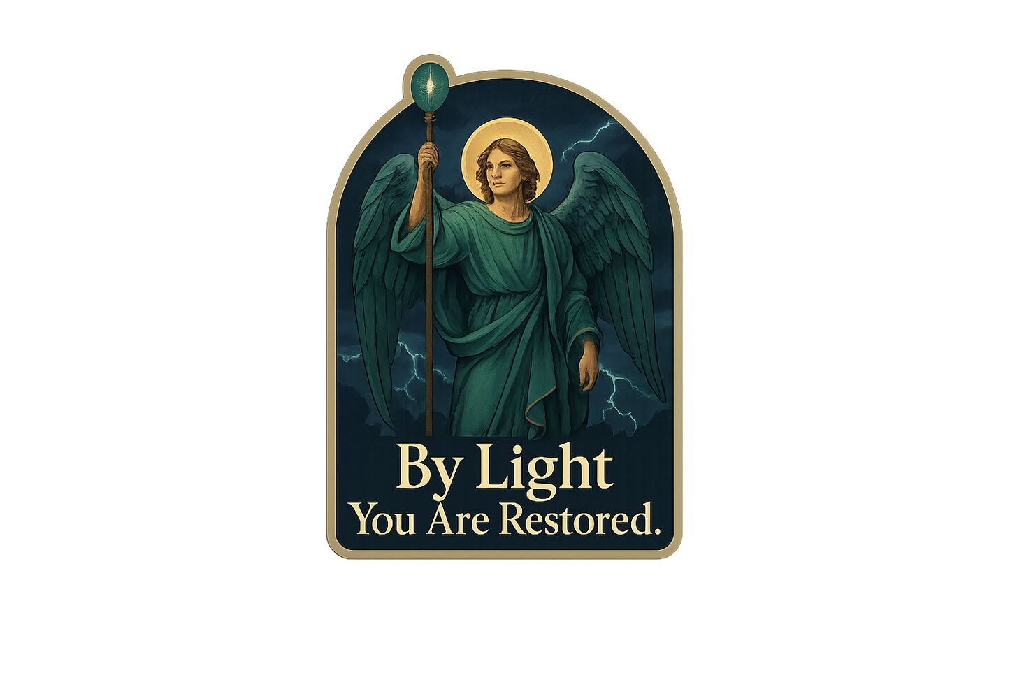Archangel Raphael Sticker Decal Vinyl Laptop Car Window Bumper AUTO Water Bottle Helmets Waterproof Angelic