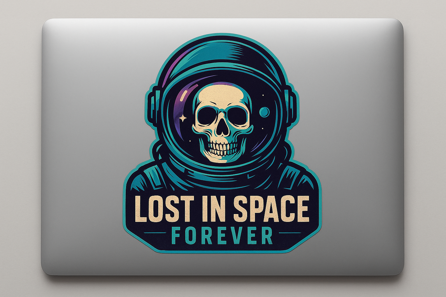 Skeleton Astronaut Sticker Decal Vinyl Laptop Car Window Bumper AUTO Water Bottle Helmets Waterproof Space