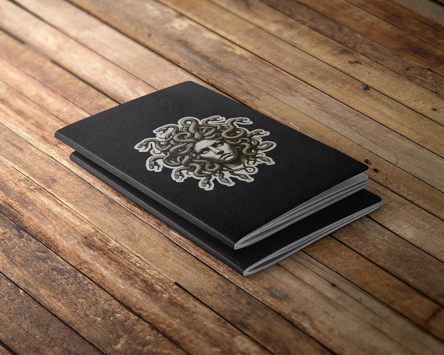 Set of 4 Medusa Stickers – Greek Mythology Vinyl Decals (4 Inch) for Laptop, Car Window, Wall, Bumper, Water Bottle, Truck – Neon & Close-Up Designs