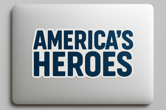 USA America's Heroes Sticker Decal Vinyl Laptop Car Window Bumper AUTO Water Bottle Helmets Waterproof United States