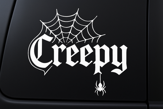 Spiderweb Creepy Gothic Sticker Decal Vinyl Laptop Car Window Bumper AUTO Water Bottle Helmets Waterproof