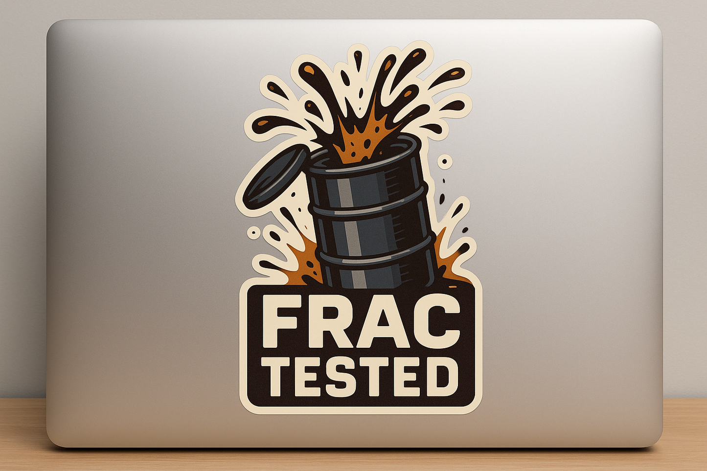 Oil Barrel Explosion FRAC Tested Sticker Decal Vinyl Laptop Car Window Bumper AUTO Water Bottle Helmets Waterproof