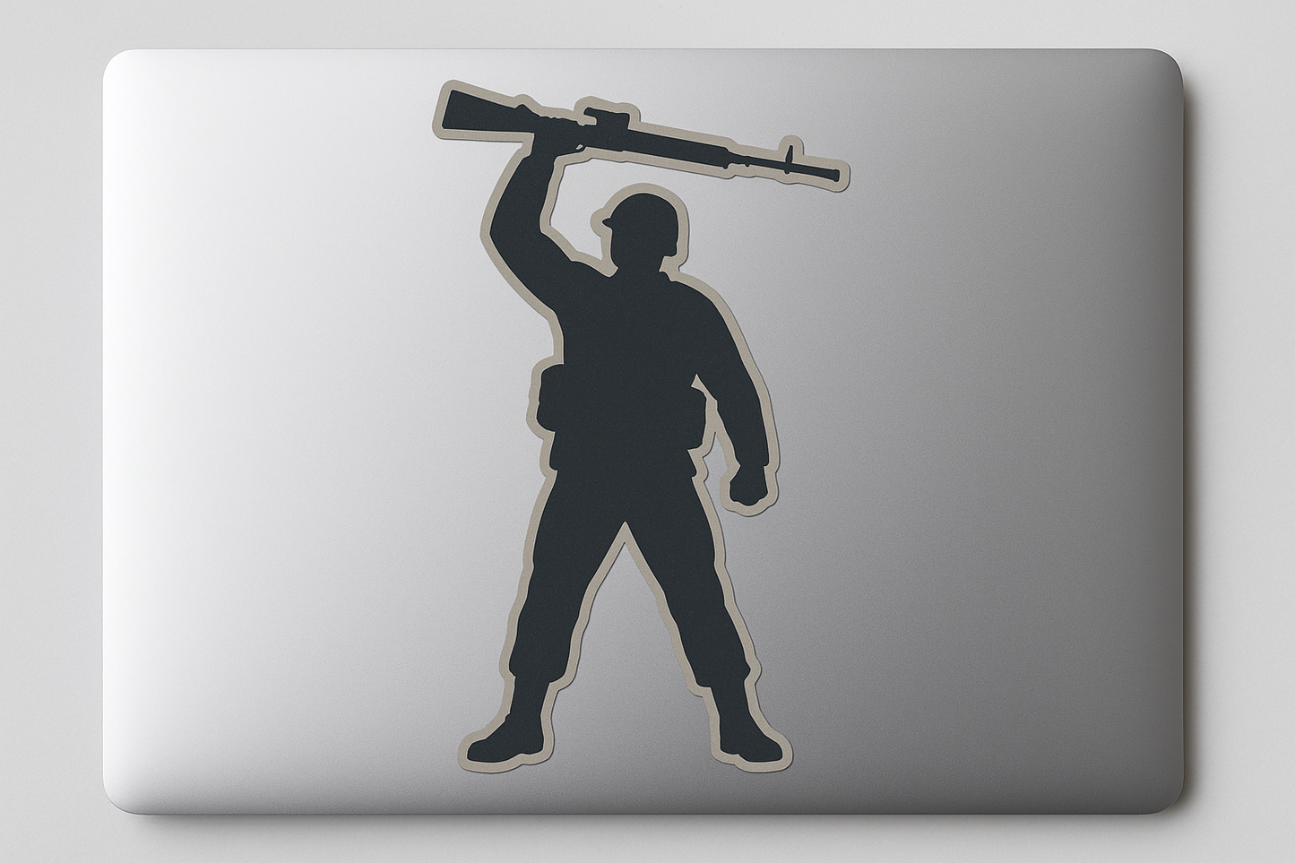 USA Soldier Silhouette Sticker Decal Vinyl Laptop Car Window Bumper AUTO Water Bottle Helmets Waterproof Military