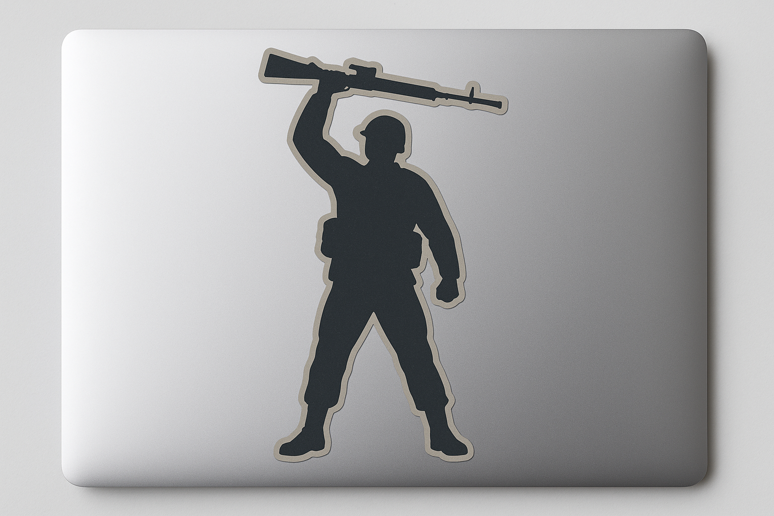 USA Soldier Silhouette Sticker Decal Vinyl Laptop Car Window Bumper AUTO Water Bottle Helmets Waterproof Military