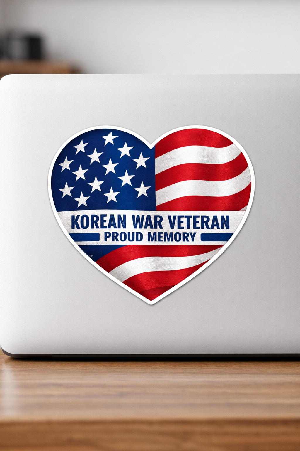 US American Flag Korean War Veteran Sticker Decal Vinyl Laptop Car Window Bumper AUTO Water Bottle Helmets Waterproof USA