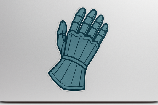Armored Gloves Sticker Decal Vinyl Laptop Car Window Bumper AUTO Water Bottle Helmets Waterproof