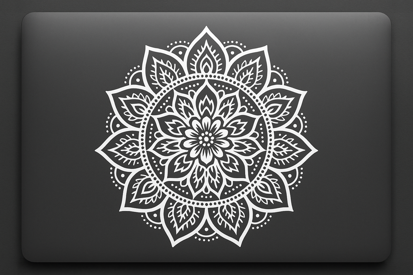 Purple Sacred Flower Mandala Sticker Decal Vinyl Laptop Car Window Bumper AUTO Water Bottle Helmets Waterproof