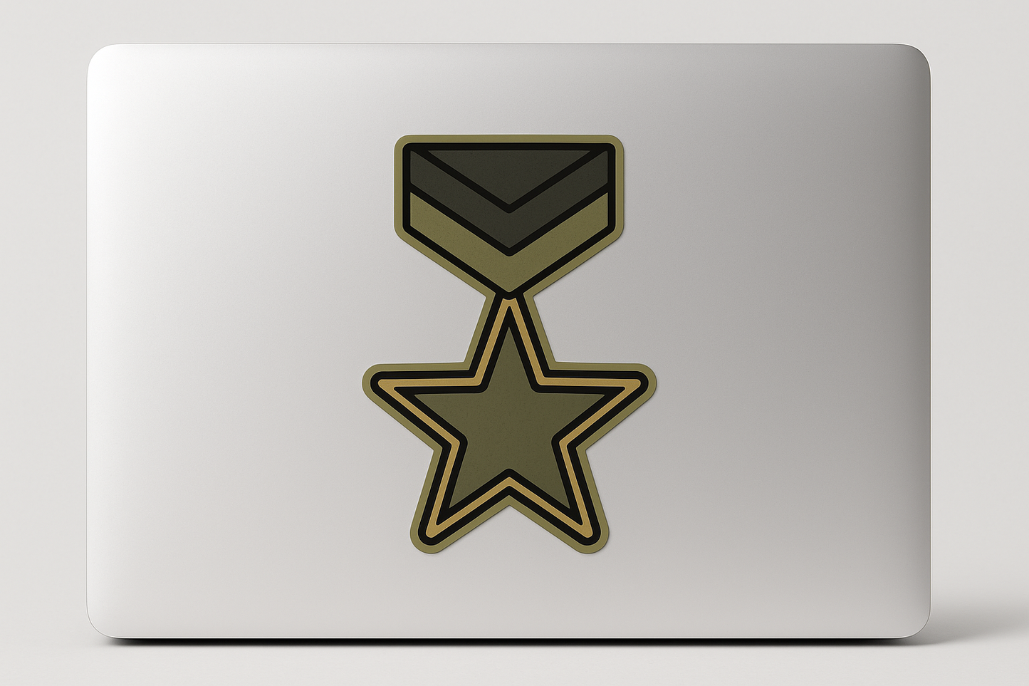 Army Medal Star Sticker Decal Vinyl Laptop Car Window Bumper AUTO Water Bottle Helmets Waterproof