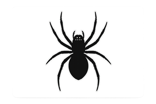 Spider XL Sticker Decal Vinyl Laptop Car Window Bumper AUTO Water Bottle Helmets Waterproof Realistic Arachnid