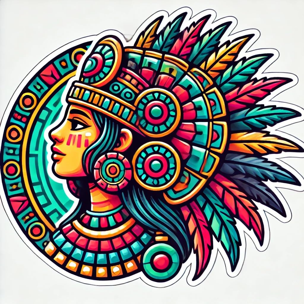 Aztec Stickers — Calendar, Quetzalcoatl, Sacred | ADSTAVINDEC